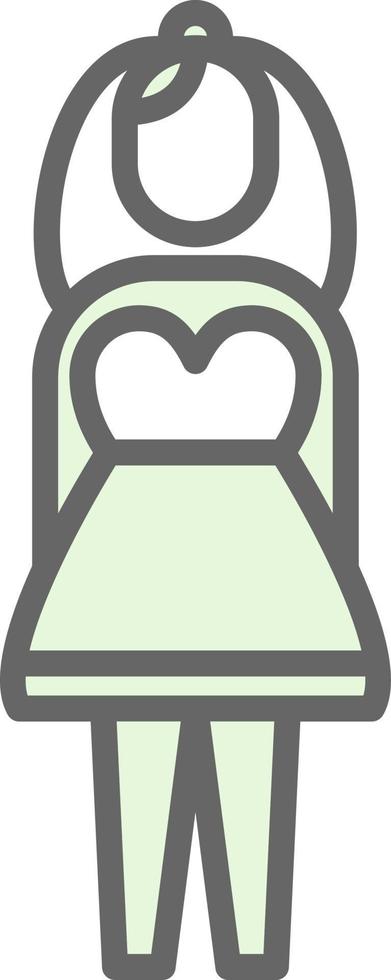 diseño de icono de vector de novia