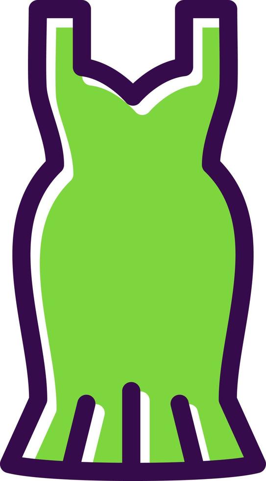 Cocktail Dress Vector Icon Design