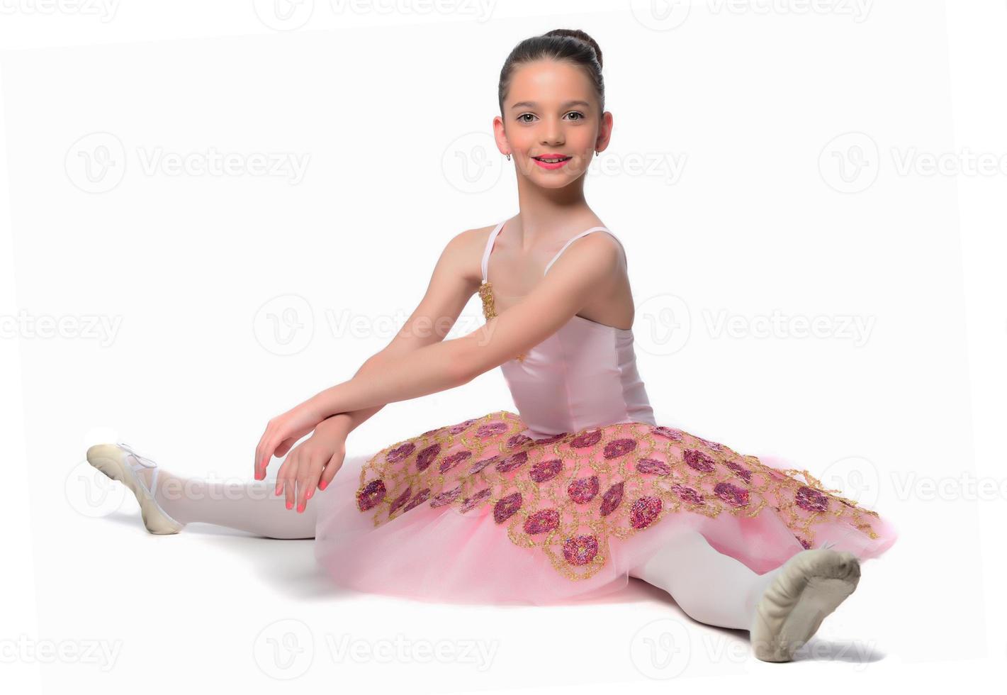 Beautiful girl ballet dancer. photo