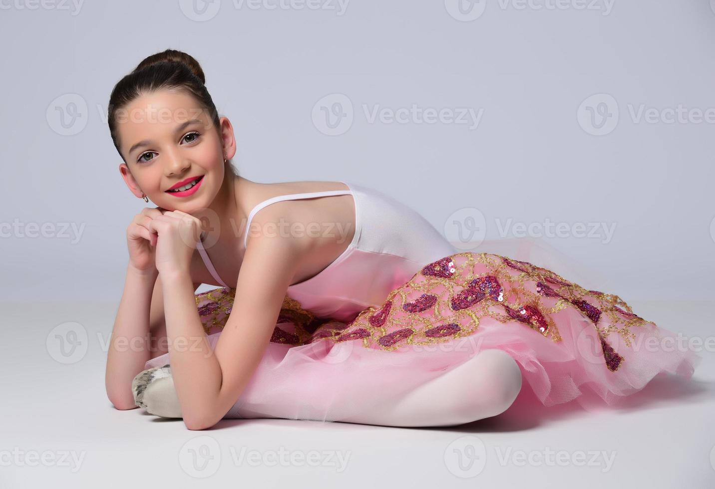 Beautiful girl ballet dancer. photo