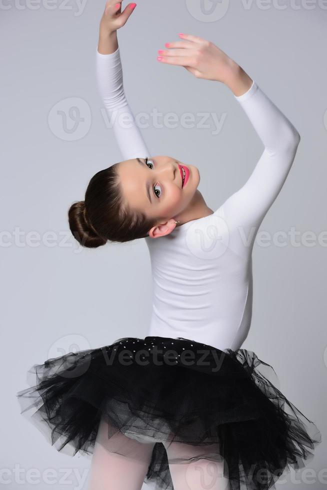 Beautiful girl ballet dancer. photo