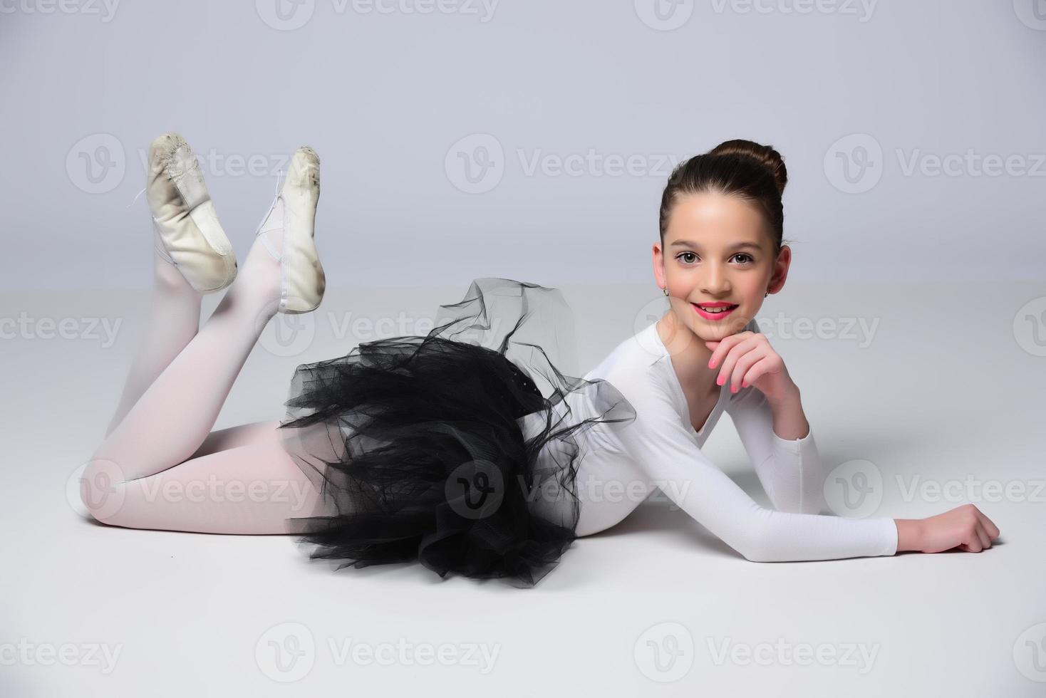 Beautiful girl ballet dancer. photo