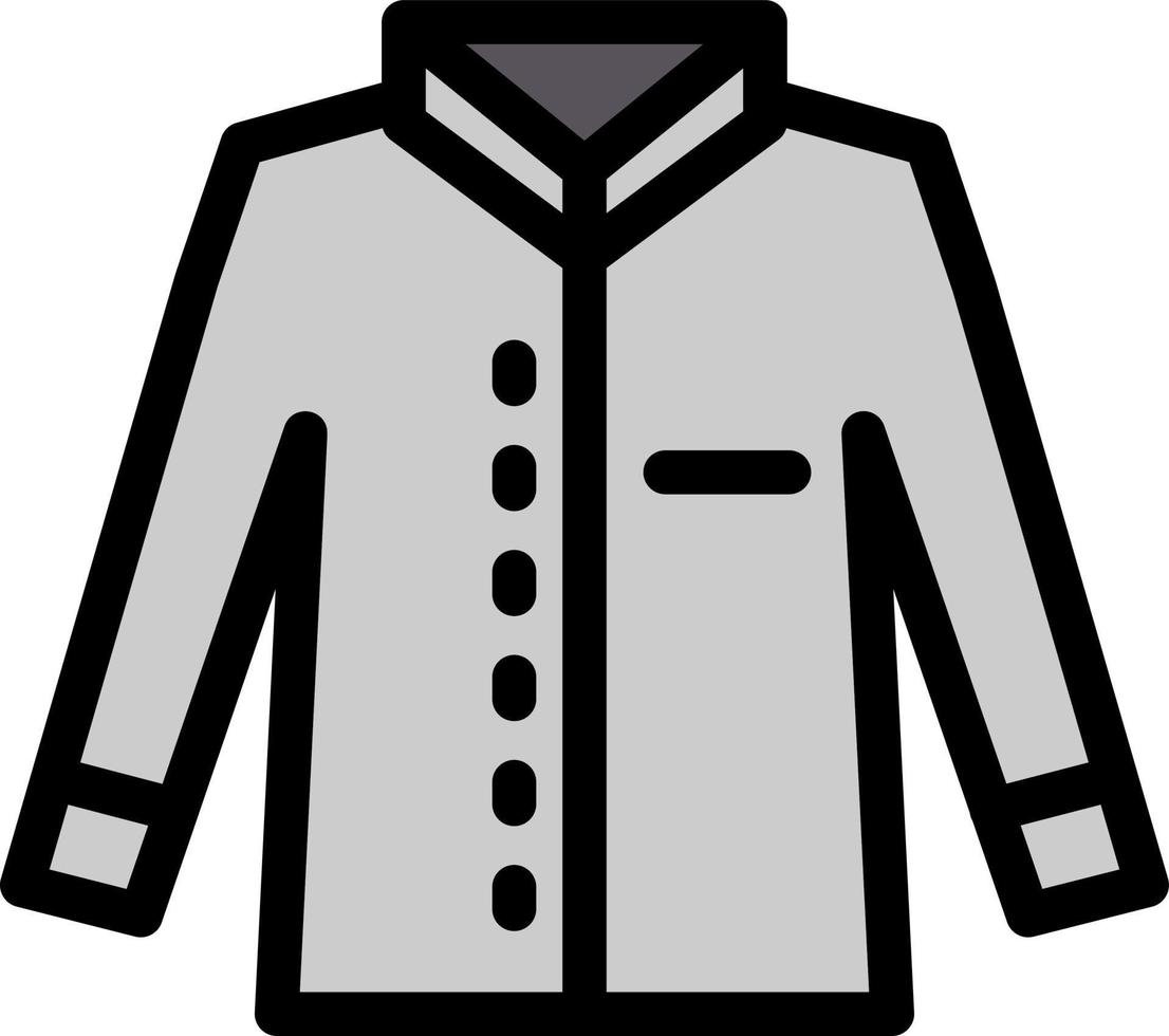 diseño de icono de vector de camisa de oficina