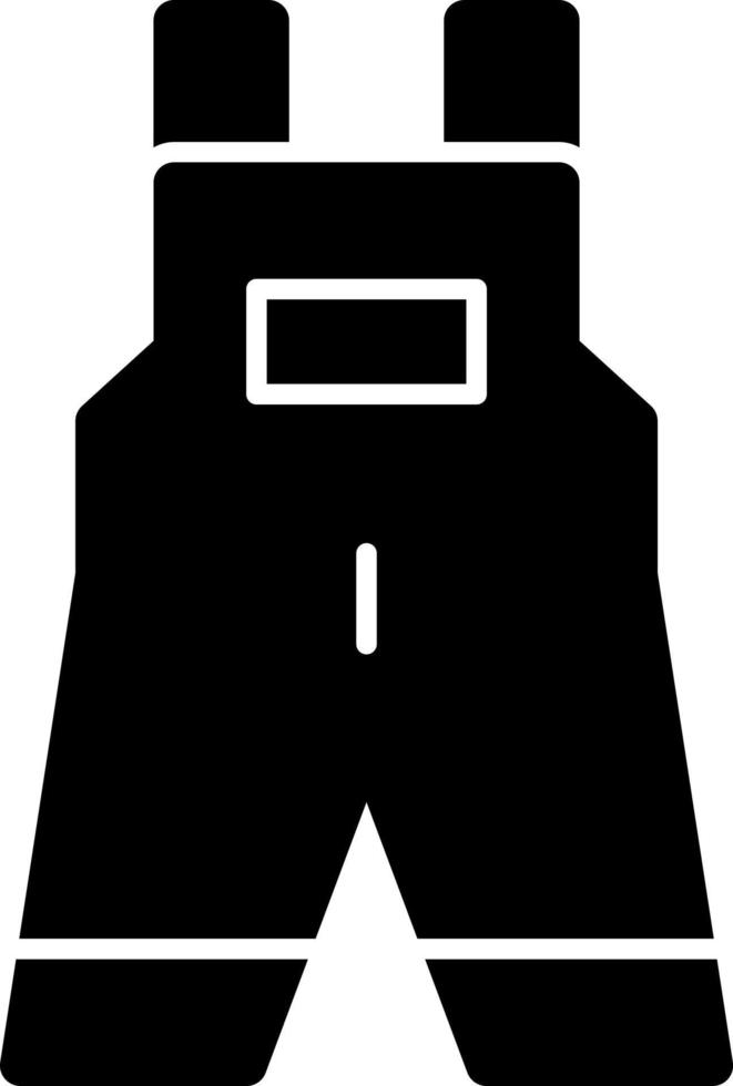Overall Clothes Vector Icon Design
