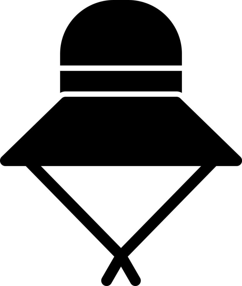 Sun Hat Vector Icon Design