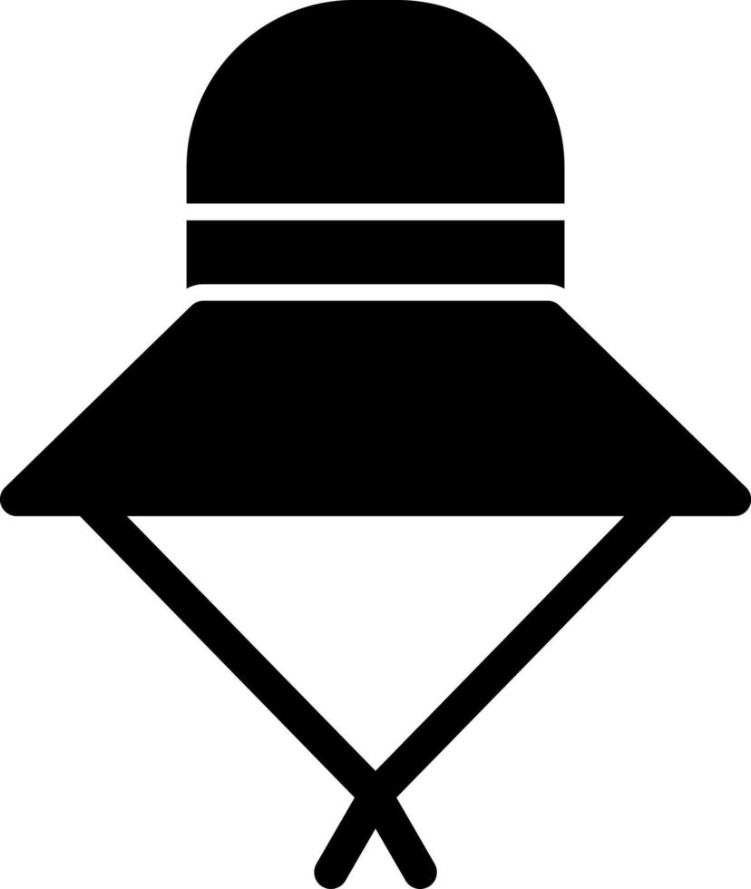 Sun Hat Vector Icon Design