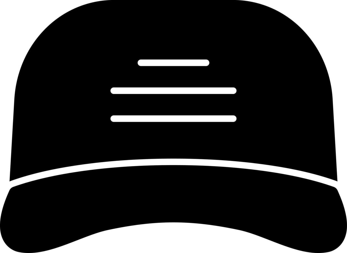 diseño de icono de vector de gorra de béisbol