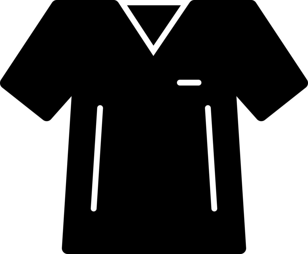 diseño de icono de vector de camisa con cuello en v