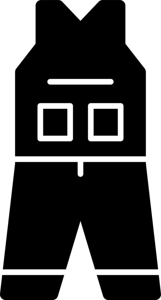 diseño de icono de vector de ropa de overol