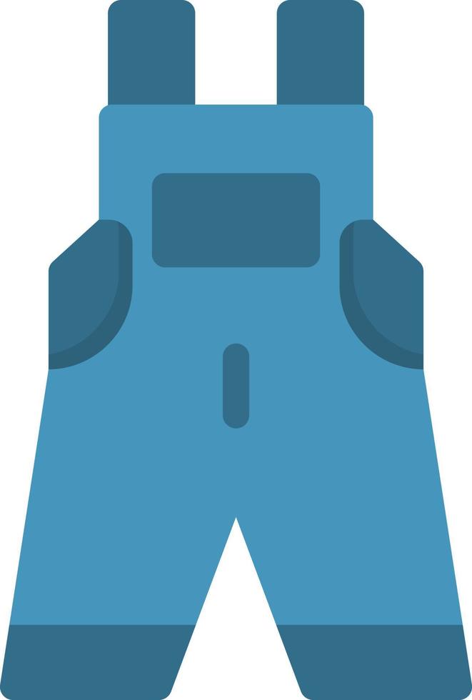 Overall Clothes Vector Icon Design