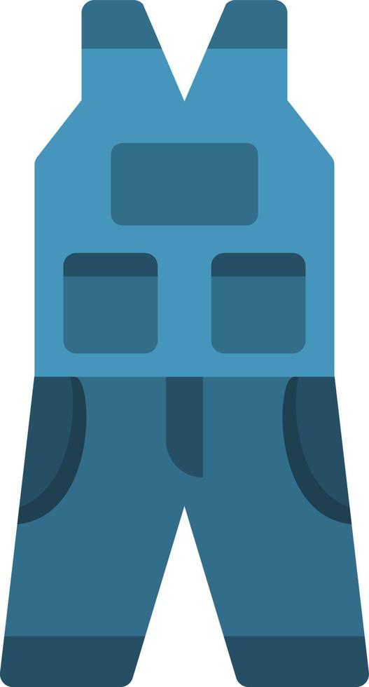 Coverall Clothes Vector Icon Design