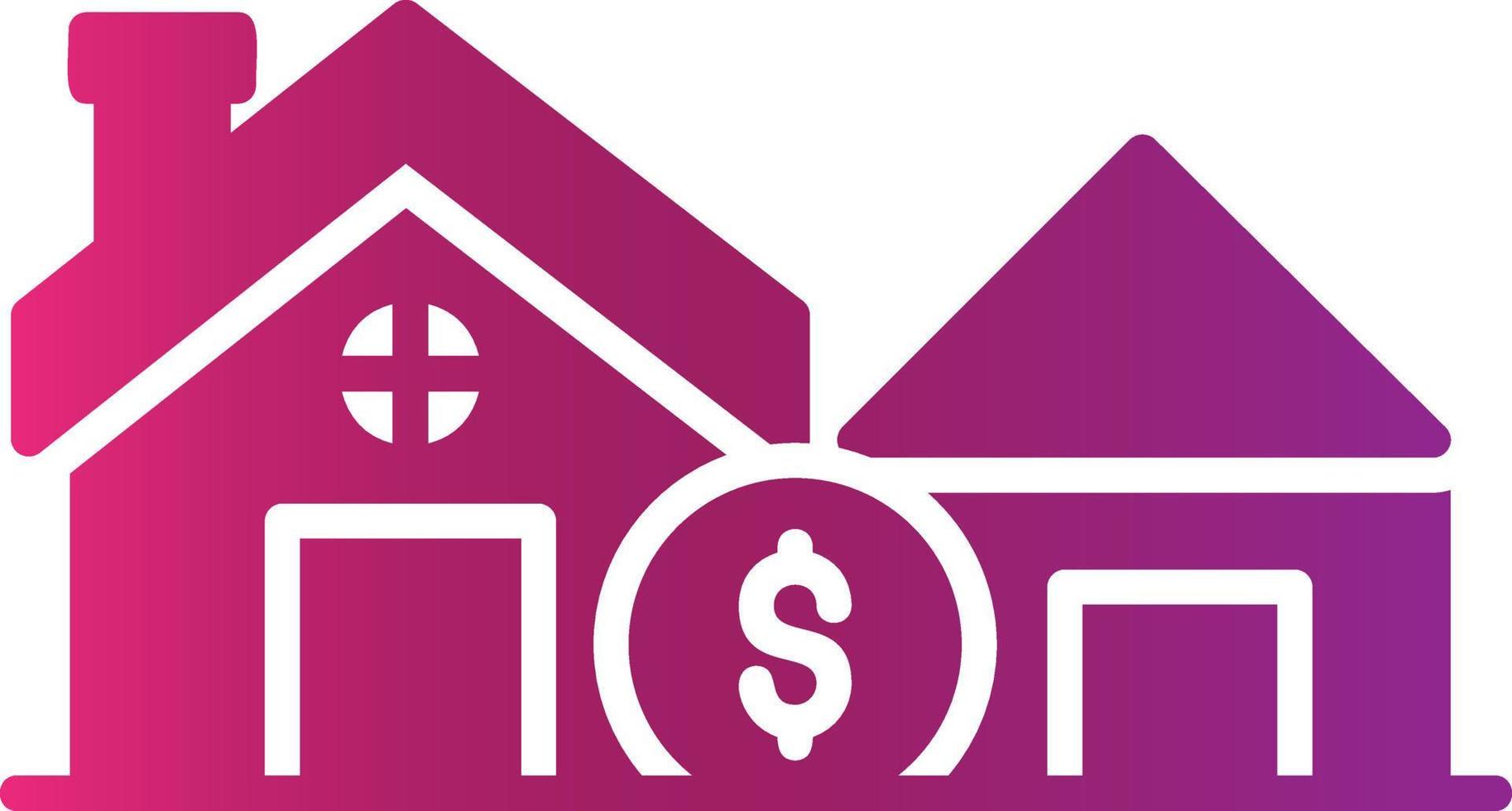 House Sale Creative Icon Design vector
