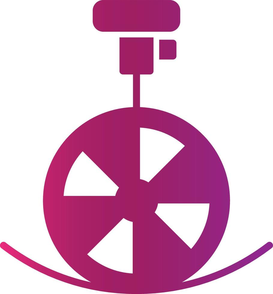 Unicycle Performance Creative Icon Design vector