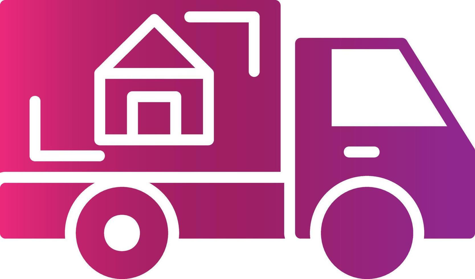 Moving Truck Creative Icon Design vector