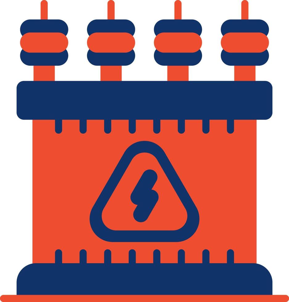 Power Transformer Creative Icon Design vector