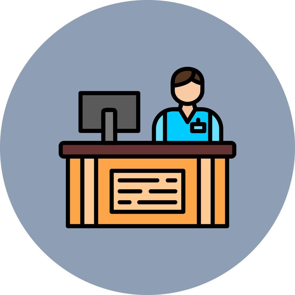 Cashier Creative Icon Design vector