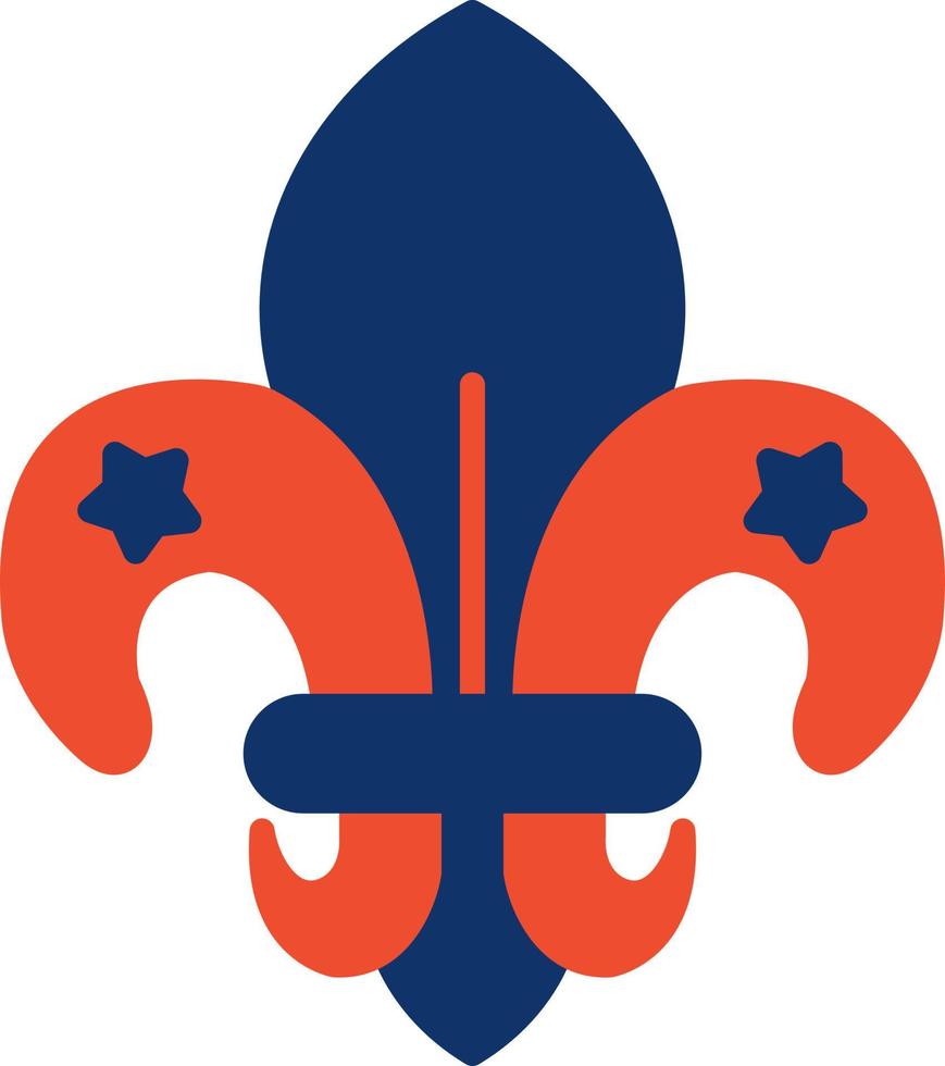 Fleur De Lis Creative Icon Design vector