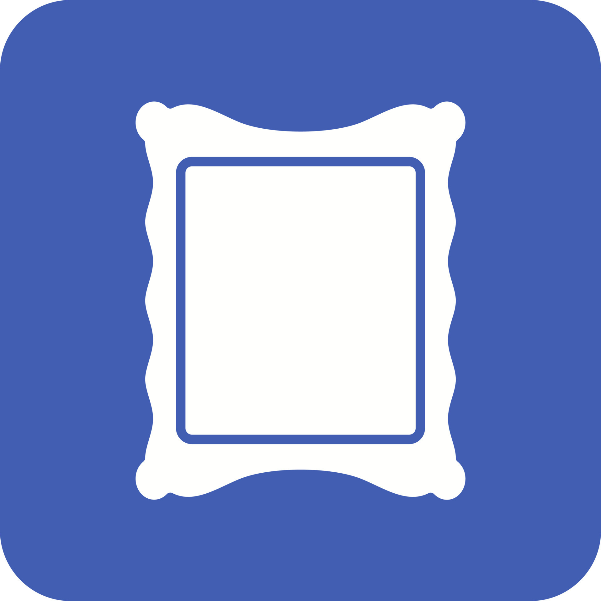 Photo Frame Glyph Round Corner Background Icon 15977011 Vector Art at