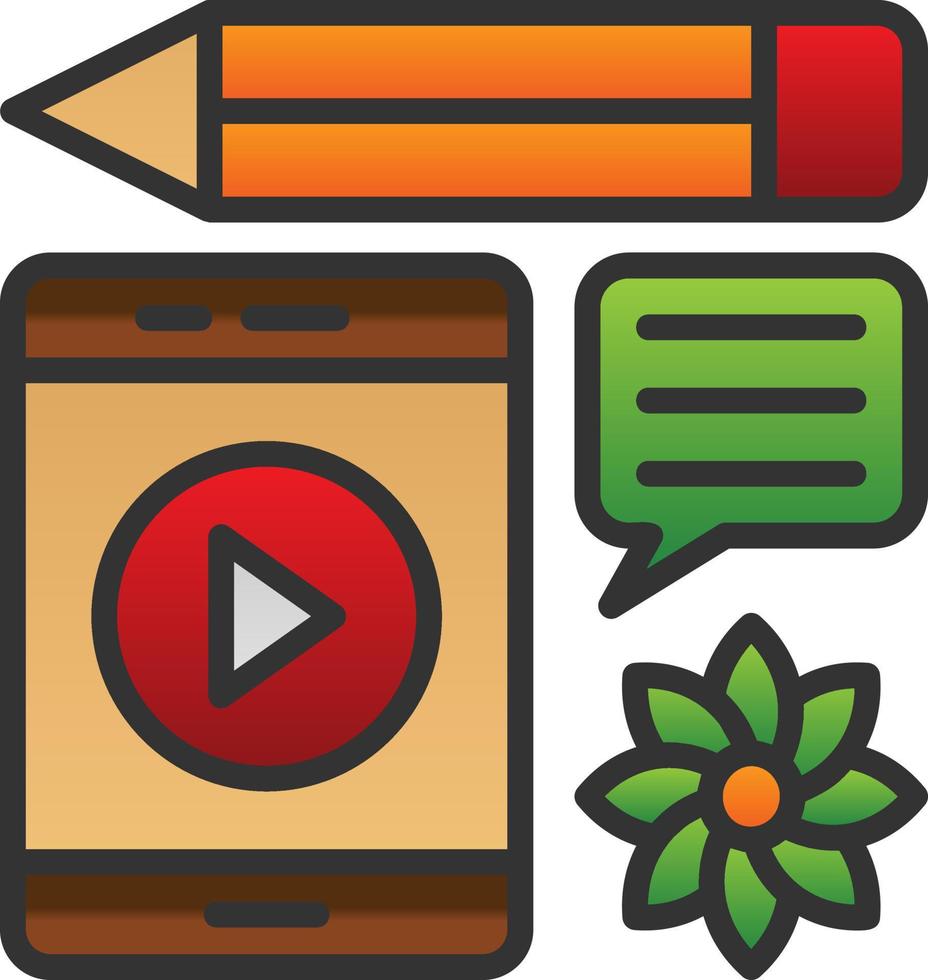 Flatlay Vector Icon Design