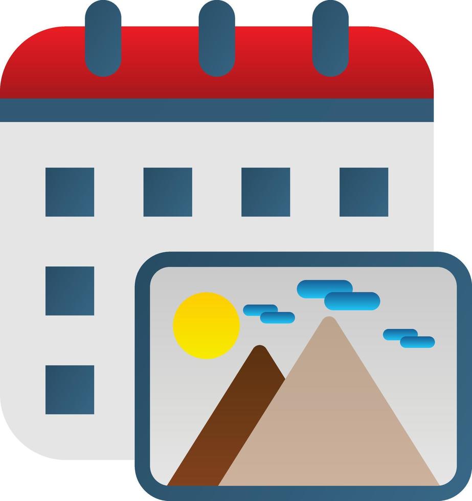 Content Calendar Vector Icon Design