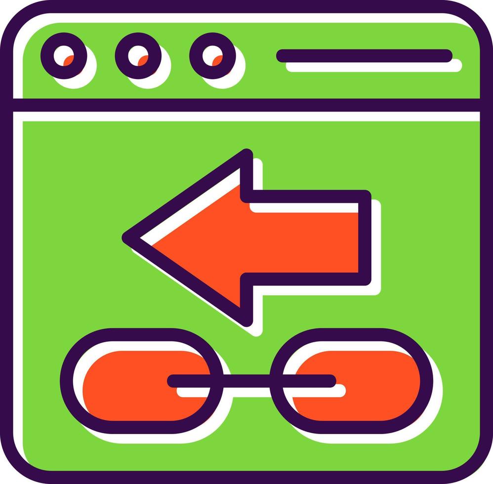 Backlink Vector Icon Design