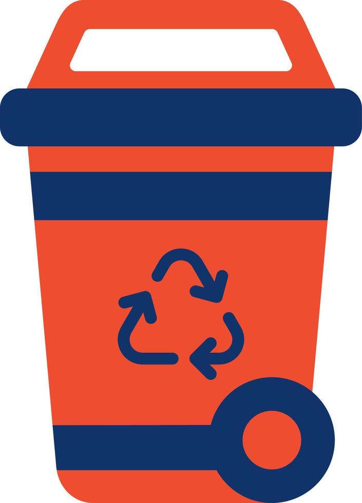 Recycling Bin Creative Icon Design vector