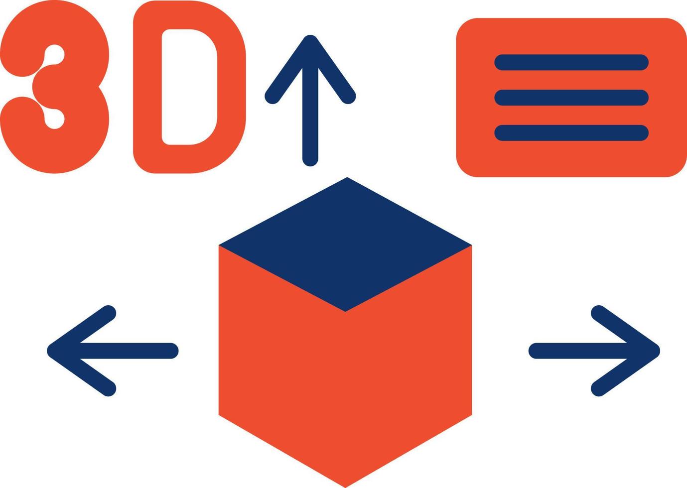 3D Design Creative Icon Design vector