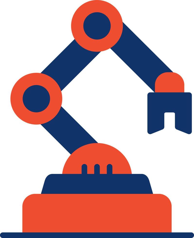 diseño de icono creativo de robot industrial vector