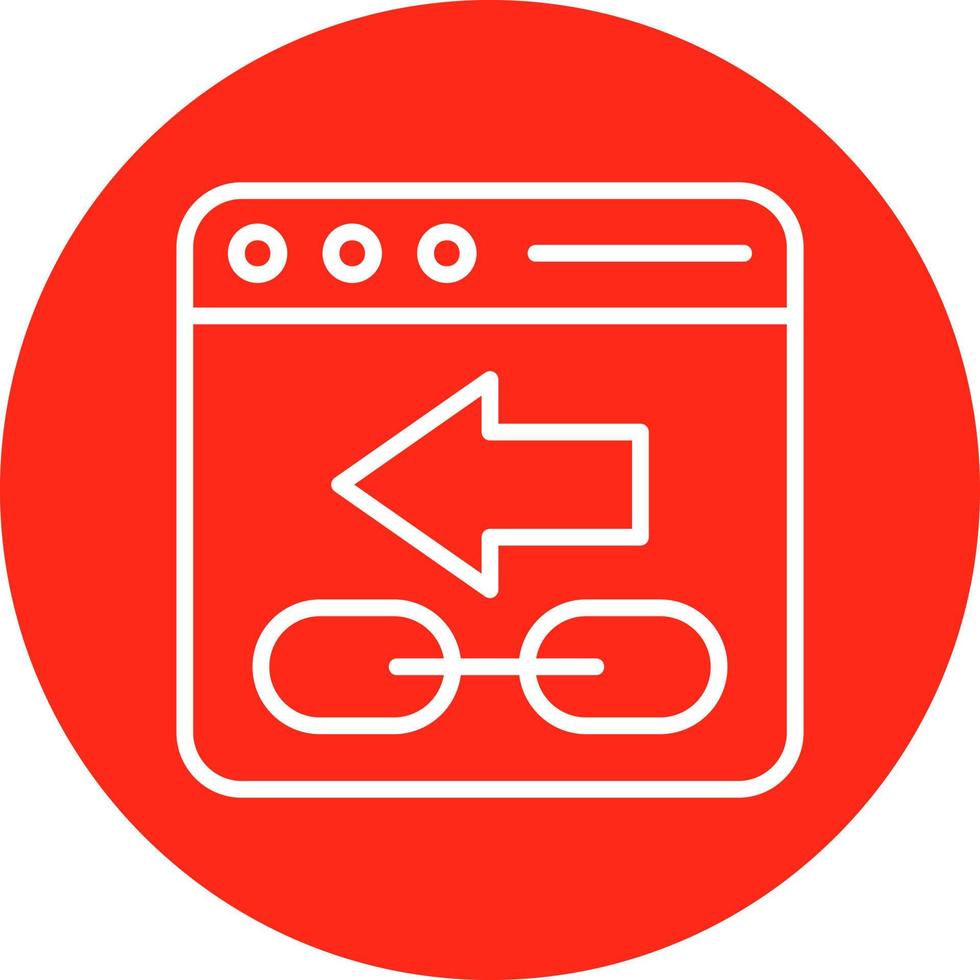 Backlink Vector Icon Design