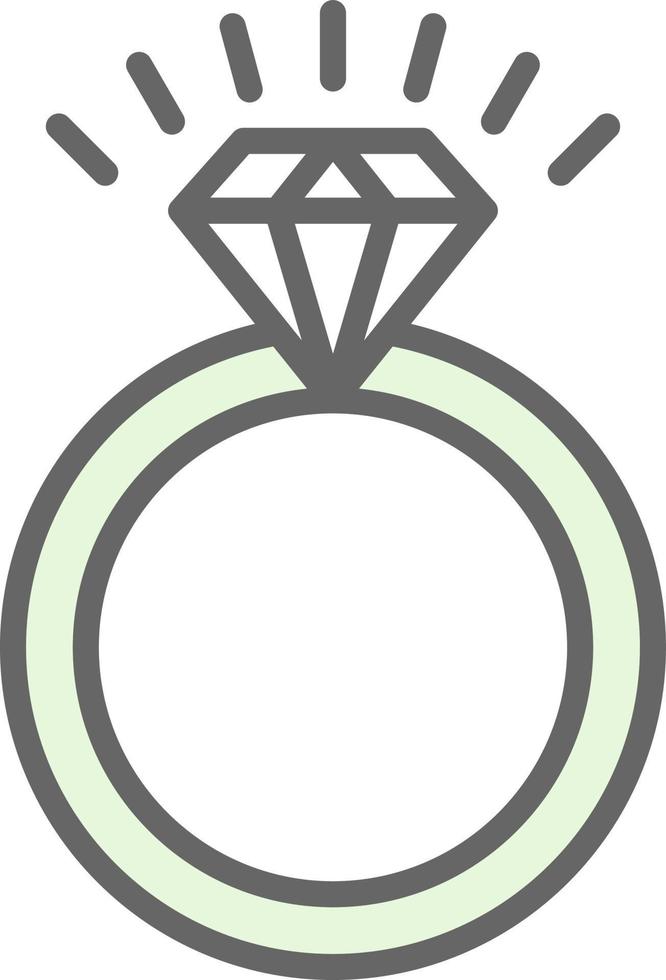 Wedding Ring Vector Icon Design