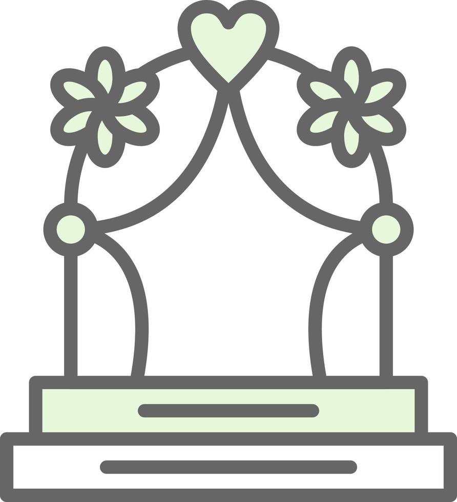 diseño de icono de vector de arco de boda