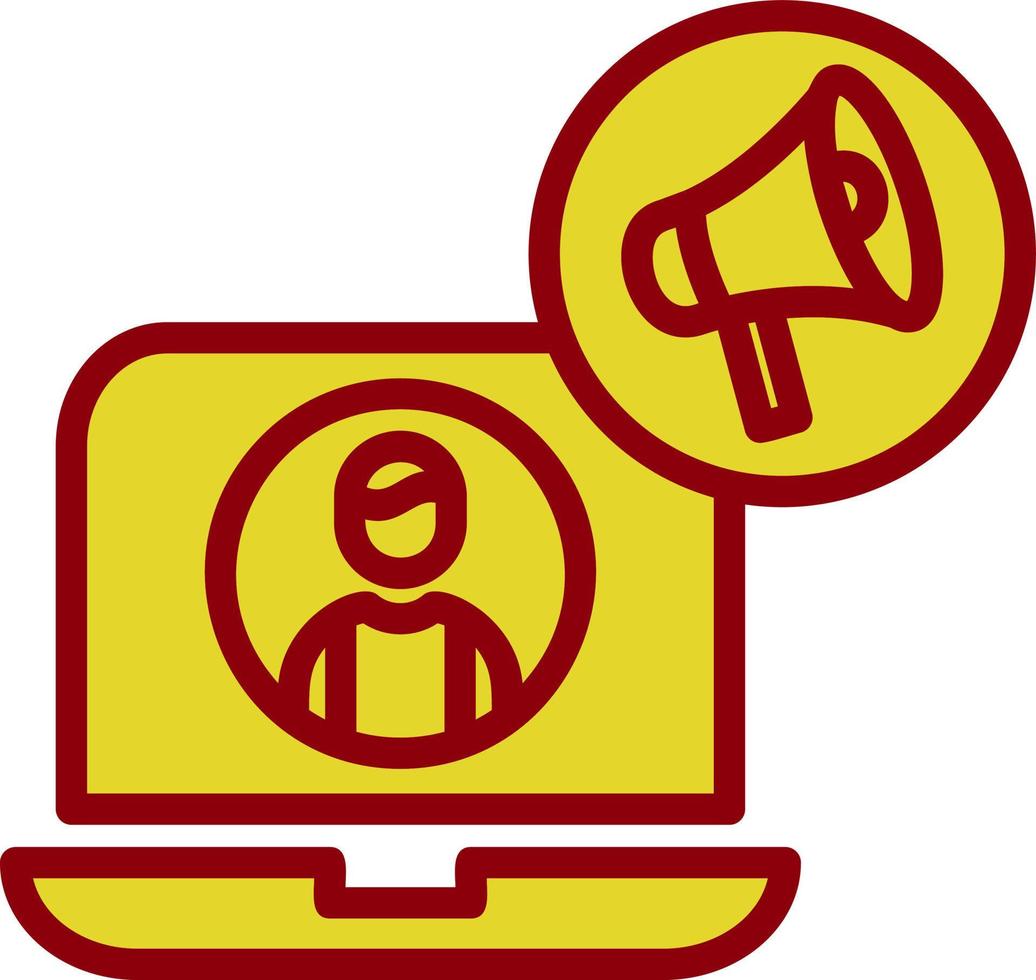 Content Marketer Vector Icon Design
