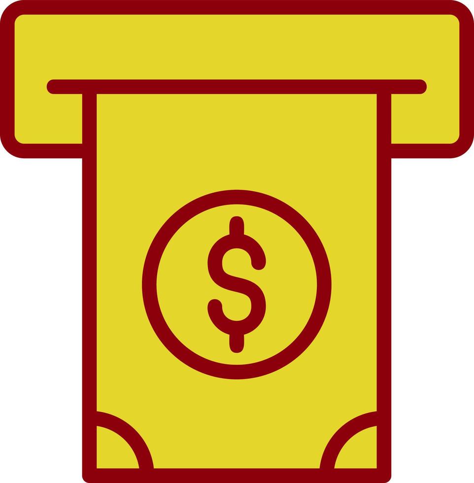 Cash Withdrawal Vector Icon Design