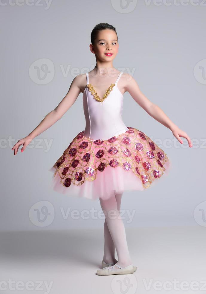 Beautiful girl ballet dancer. photo