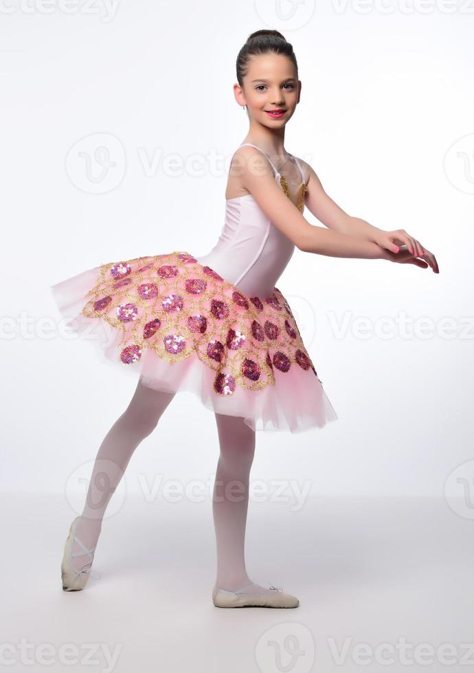 Beautiful girl ballet dancer. photo