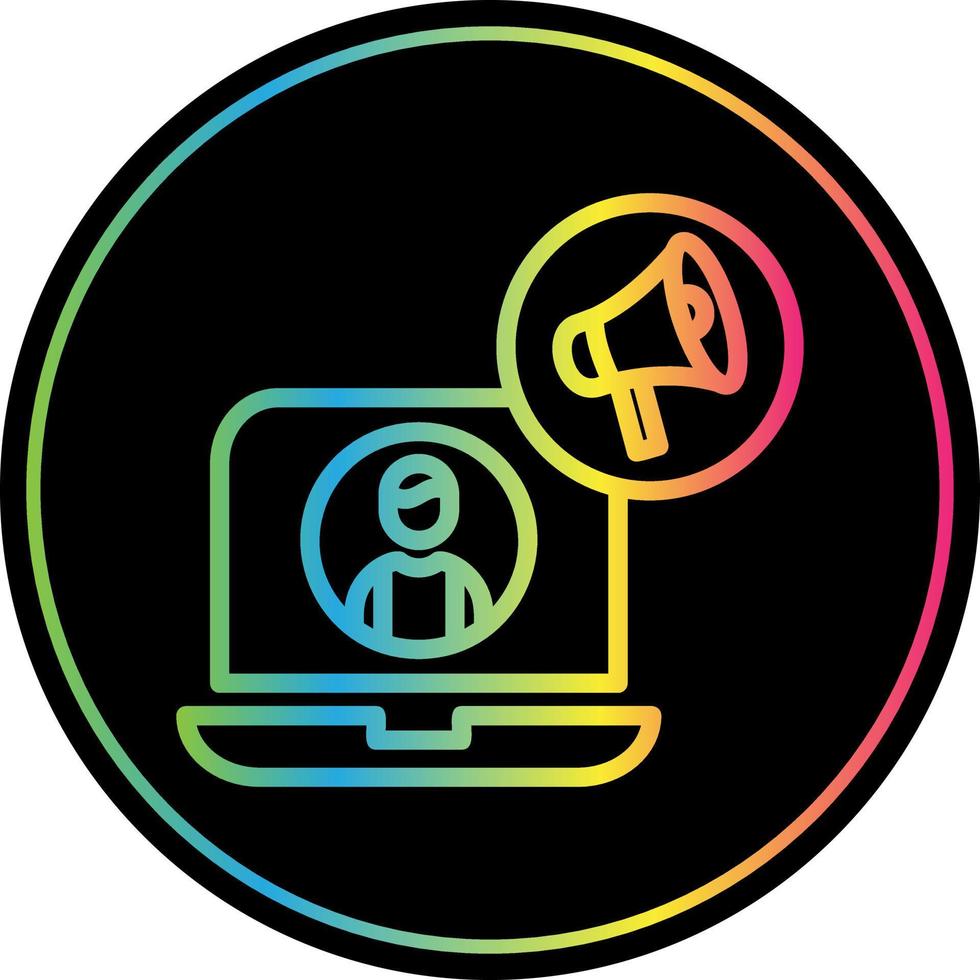 Content Marketer Vector Icon Design