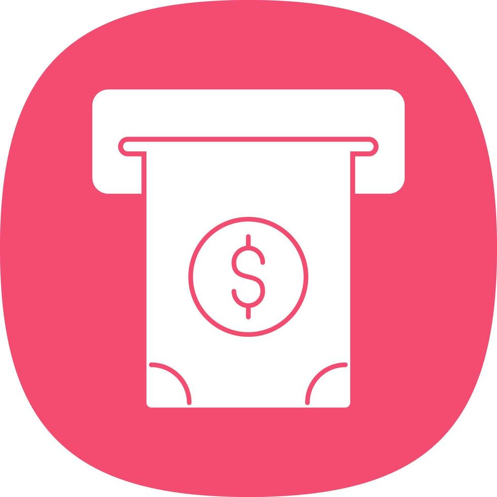 Cash Withdrawal Vector Icon Design