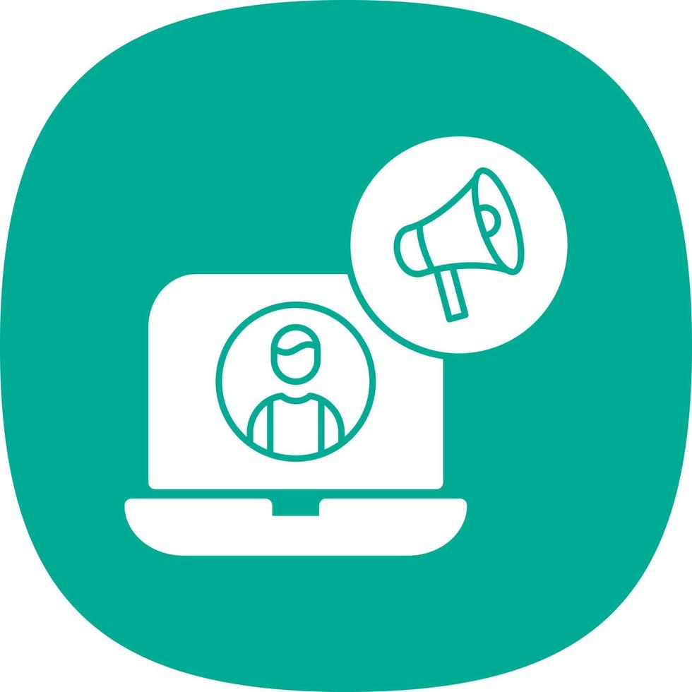 Content Marketer Vector Icon Design