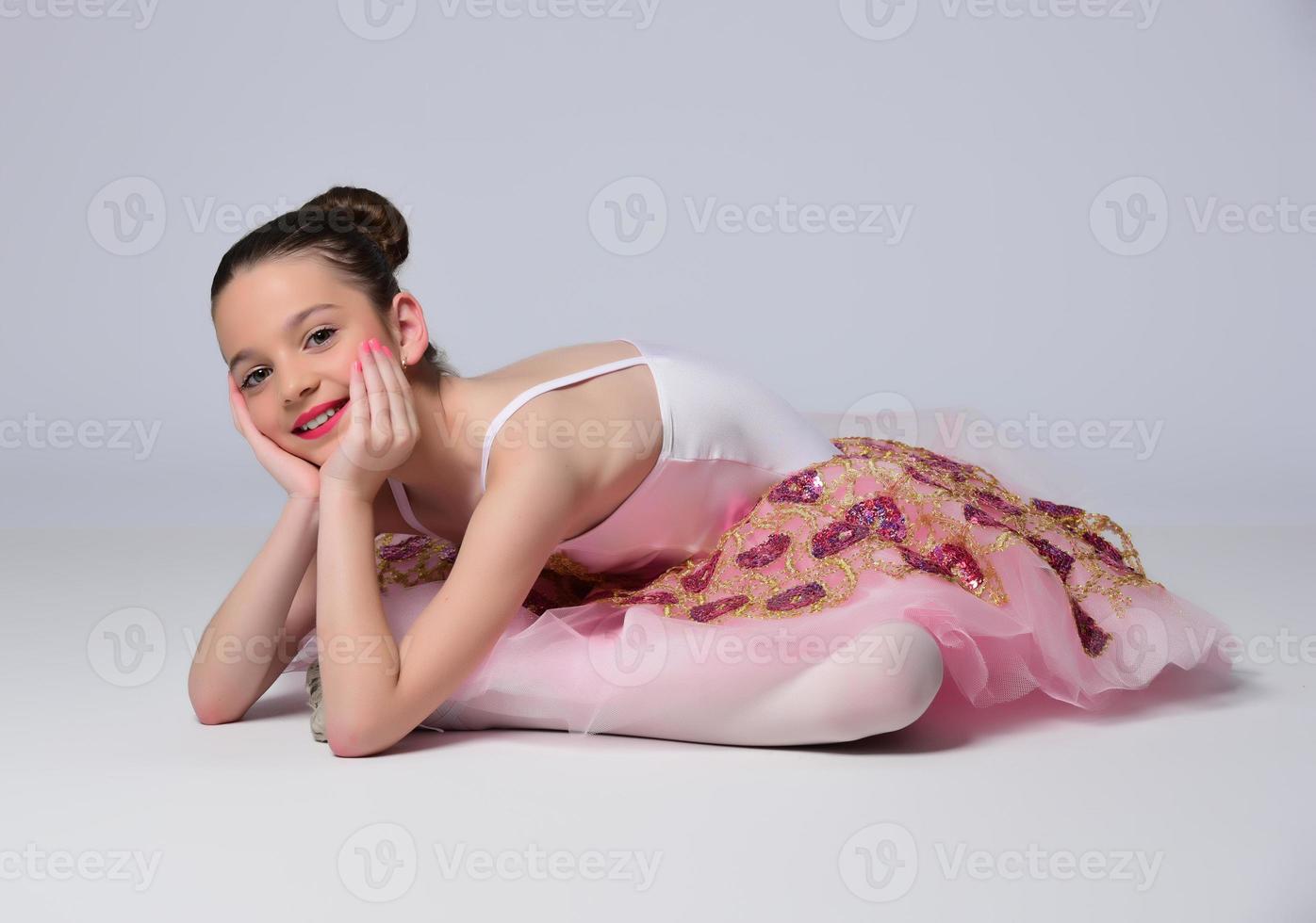 Beautiful girl ballet dancer. photo