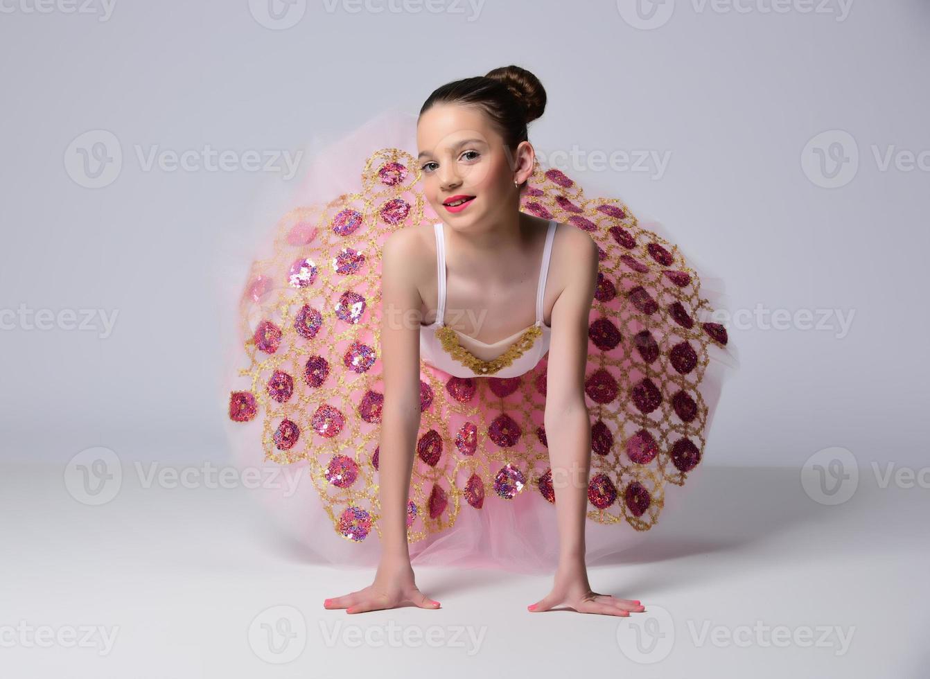 Beautiful girl ballet dancer. photo
