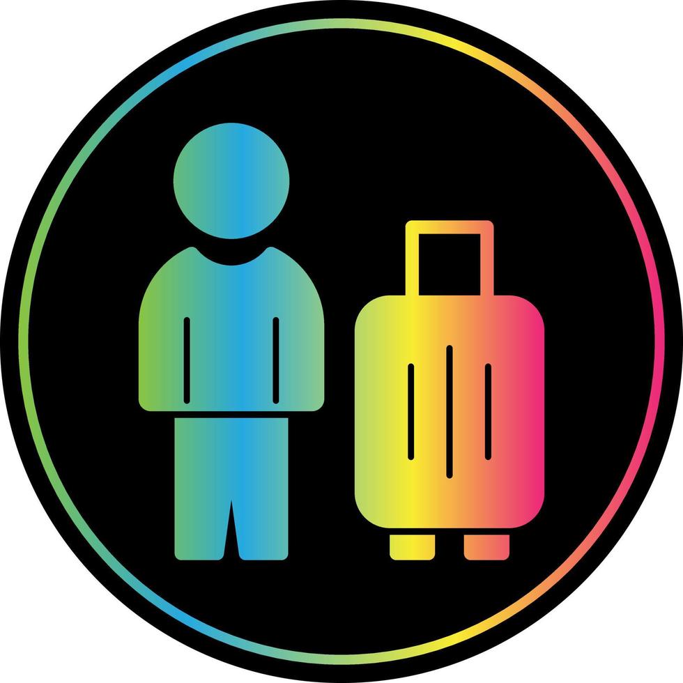 Solo Travel Vector Icon Design