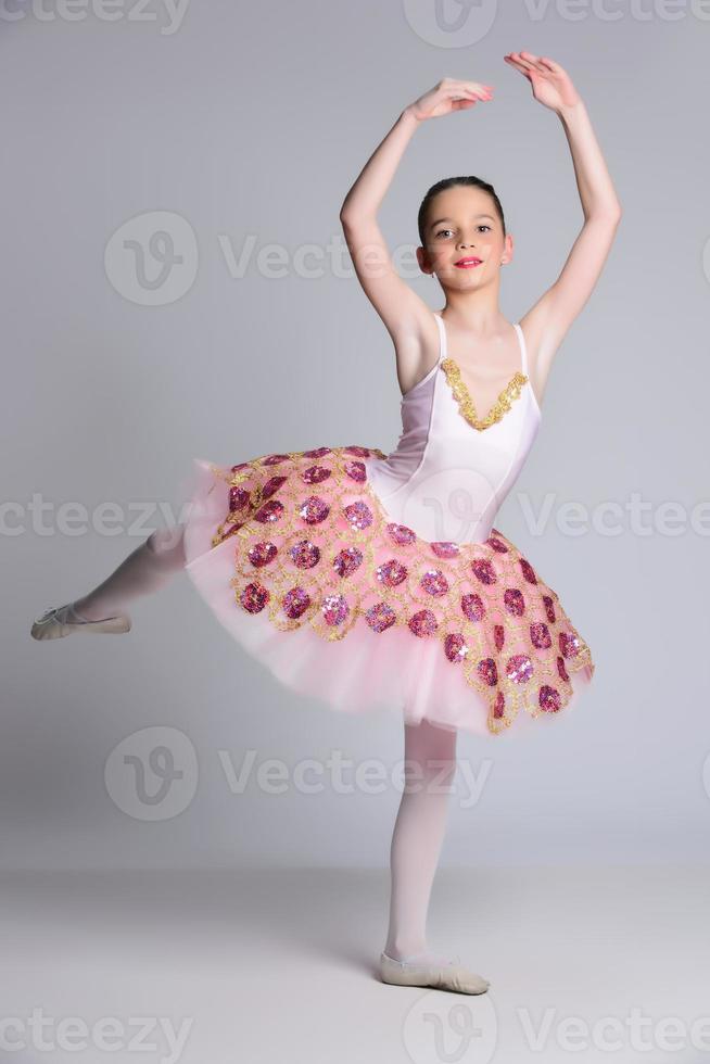 Beautiful girl ballet dancer. photo