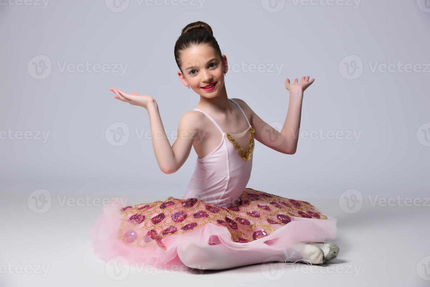 Beautiful girl ballet dancer. photo