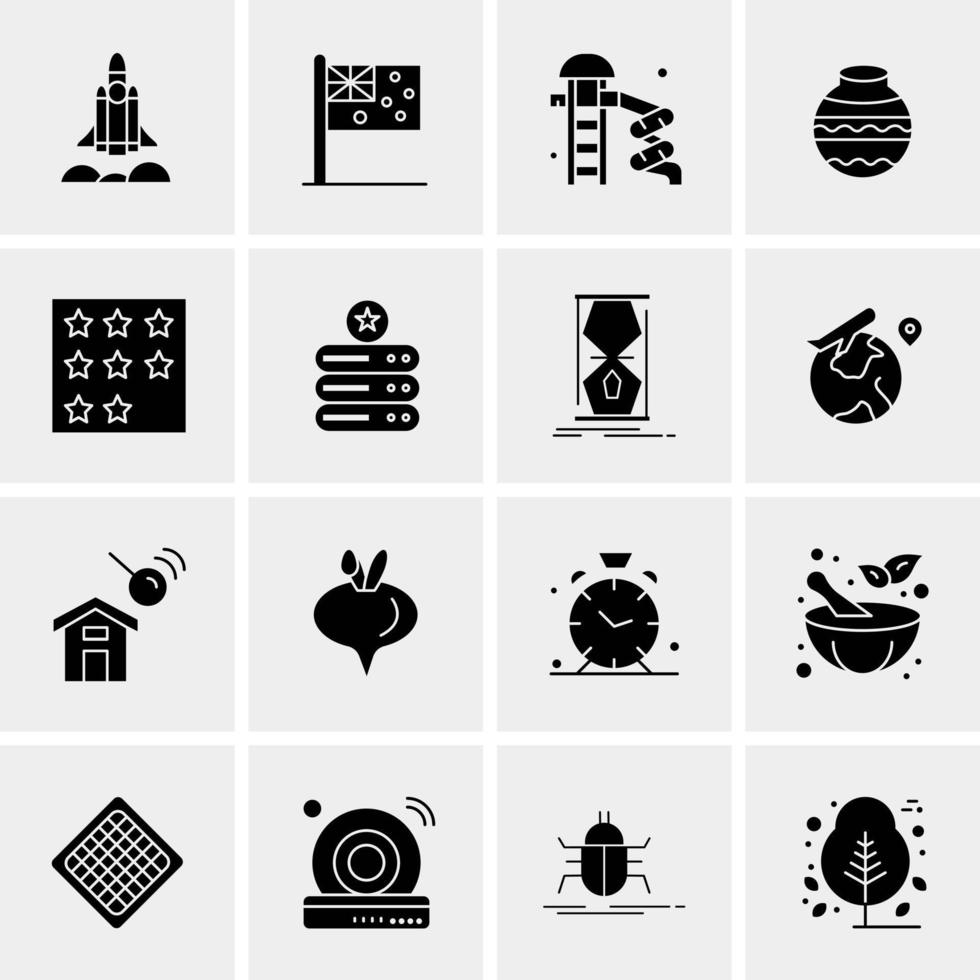 16 Universal Business Icons Vector Creative Icon Illustration to use in web and Mobile Related project