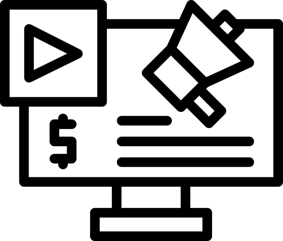 Paid Social Advertising Vector Icon Design