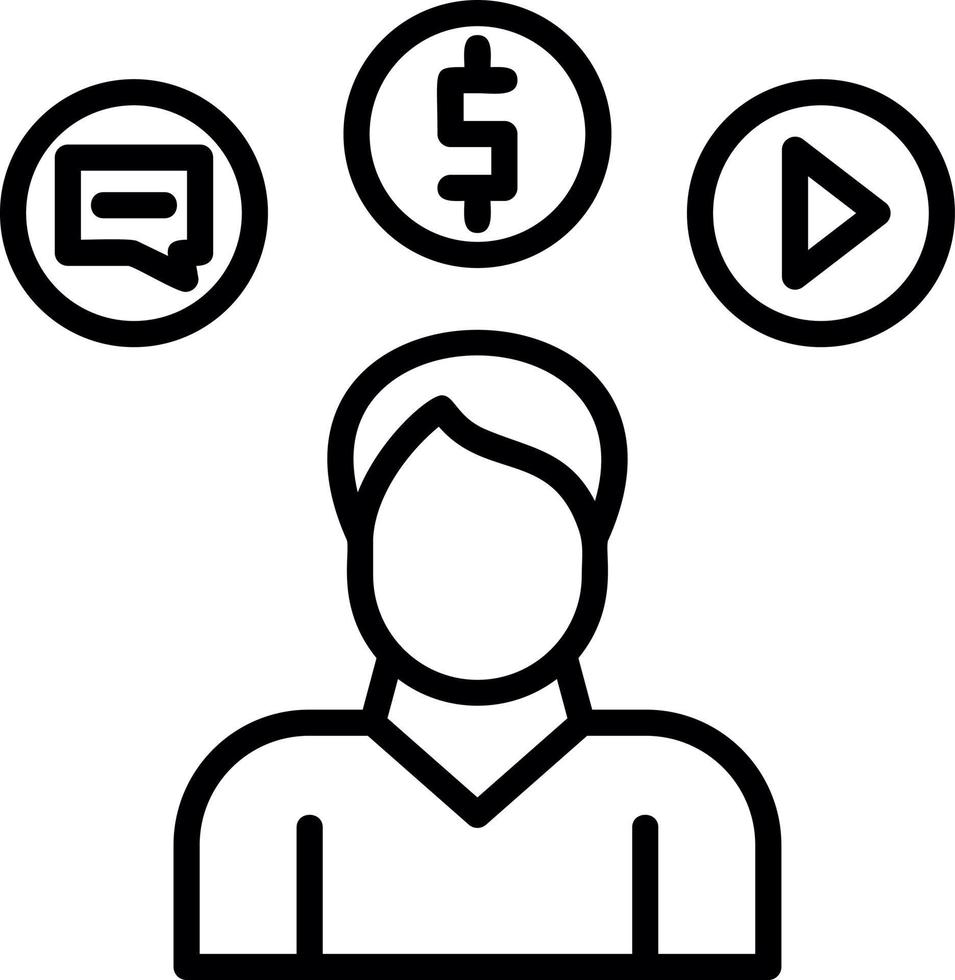 Consumer Behavior Vector Icon Design