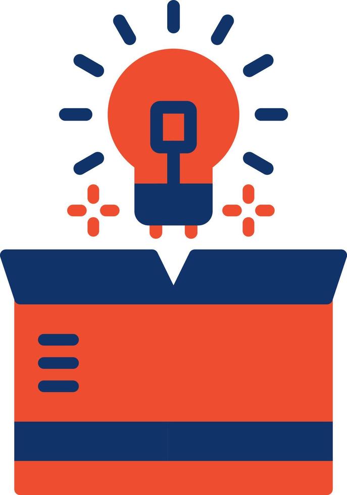 Think Out Of The Box Creative Icon Design vector