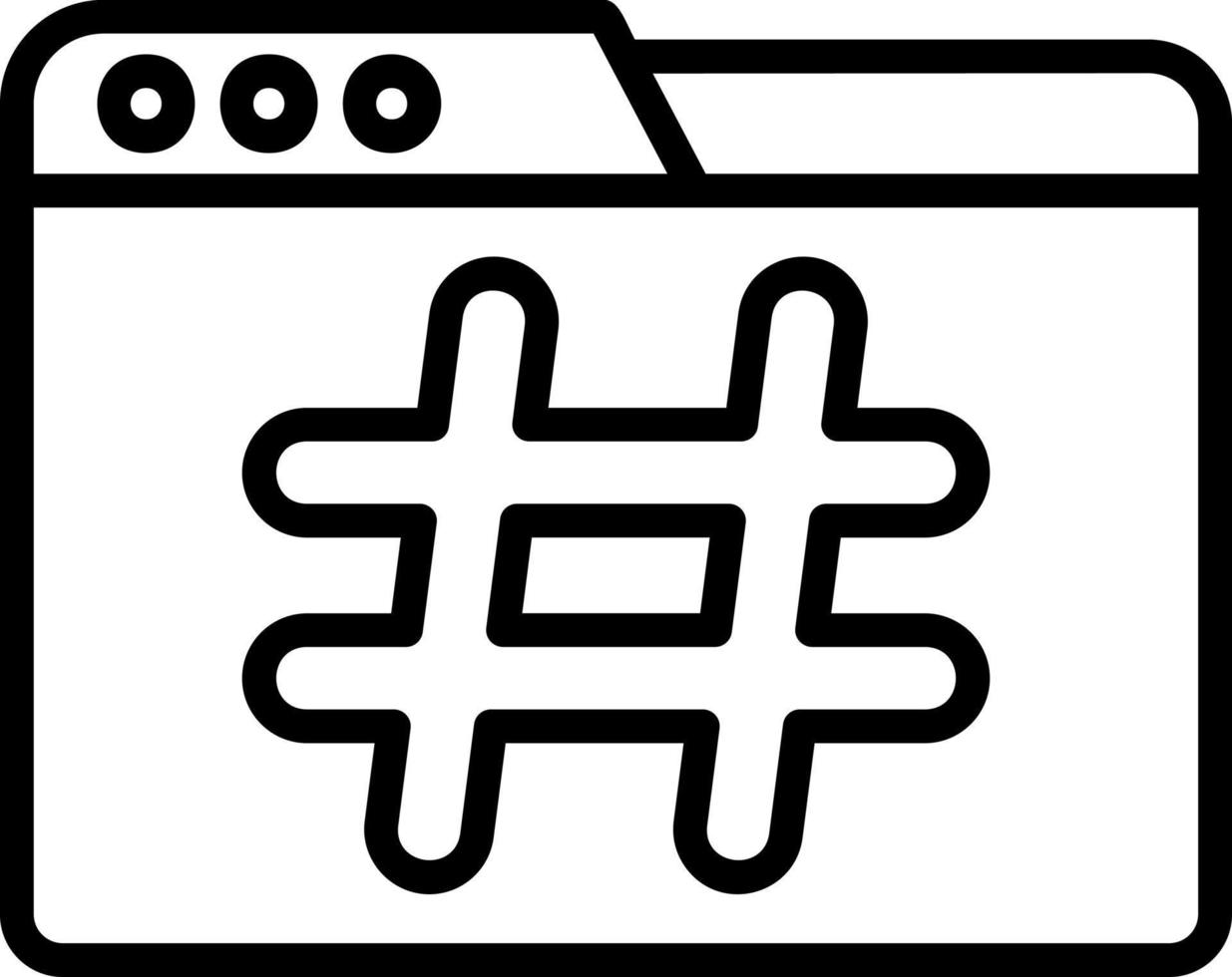 Description Tag Vector Icon Design