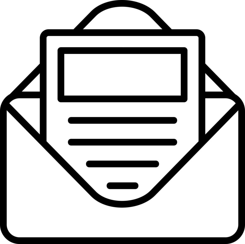 E Newsletter Vector Icon Design