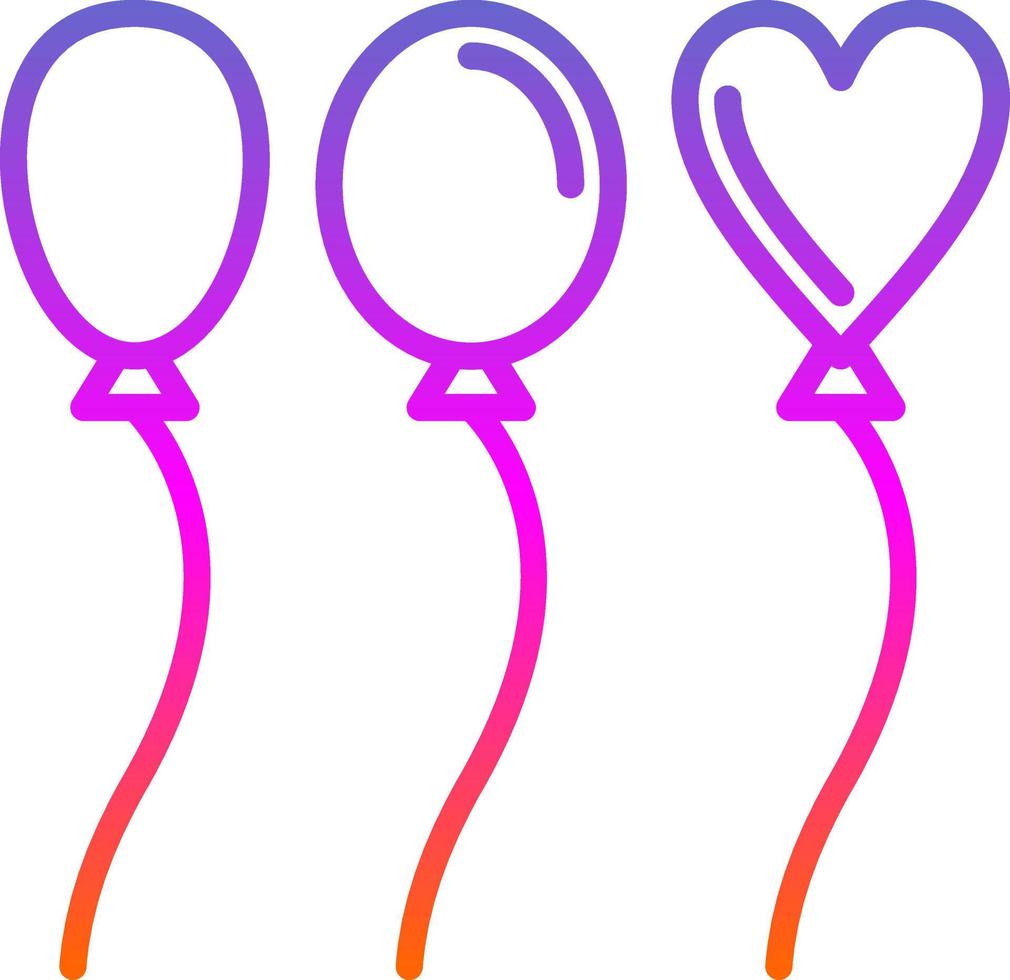 Wedding Balloon Vector Icon Design